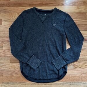 Hollister Charcoal Knit Long Sleeve